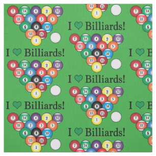 I Liebe-Billard Stoff