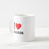 I Liebe Billiards Kaffeetasse (Vorderseite Links)