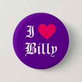 I Liebe Billy Button (Vorderseite)