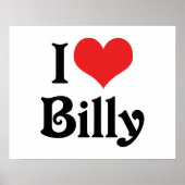 I Liebe Billy Poster (Vorne)