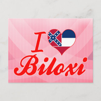 I Liebe Biloxi, Mississippi Postkarte