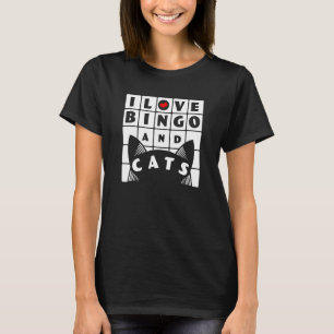 I Liebe Bingo and Cats Bingo & Cat T-Shirt