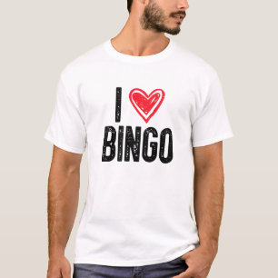 I Liebe Bingo   Bingo Lover Funny Bingo T-Shirt
