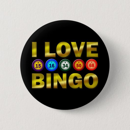 I LIEBE-BINGO BUTTON (Vorderseite)