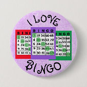 I Liebe BINGO Cards Button (Vorderseite)