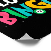 I Liebe Bingo Game Lover Player Spaß Poster (Ecke)