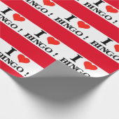 I Liebe Bingo Geschenkpapier (Ecke)