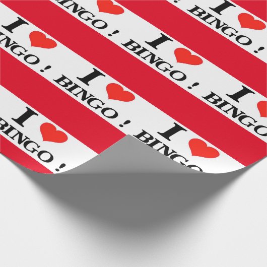 I Liebe Bingo Geschenkpapier (Ecke)