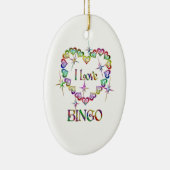 I Liebe Bingo Keramik Ornament (Rechts)