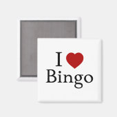 I Liebe Bingo Magnet (Vorderseite/Rückseite)