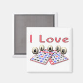 I Liebe Bingo Magnet (Vorderseite/Rückseite)