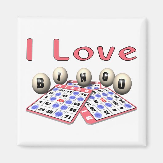 I Liebe Bingo Magnet (Vorne)