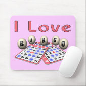 I Liebe-Bingo Mousepad (Mit Mouse)