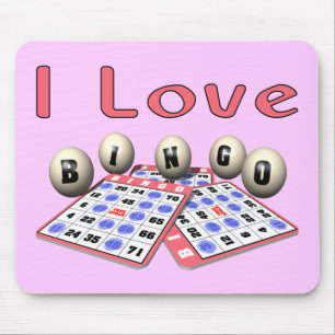 I Liebe-Bingo Mousepad