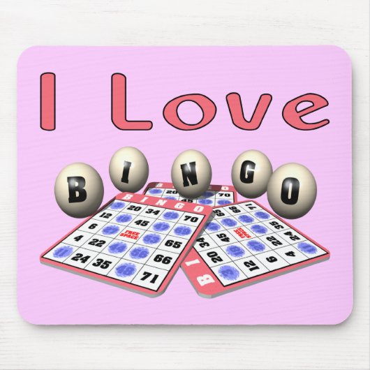 I Liebe-Bingo Mousepad (Vorne)