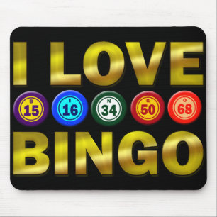 I LIEBE-BINGO MOUSEPAD
