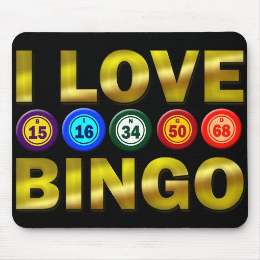 I LIEBE-BINGO MOUSEPAD (Vorne)
