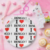 I Liebe Bingo Pappteller (Party)