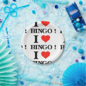 I Liebe Bingo Pappteller (Party)