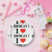 I Liebe Bingo Pappteller (Party)