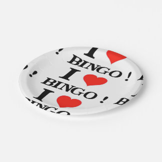 I Liebe Bingo Pappteller