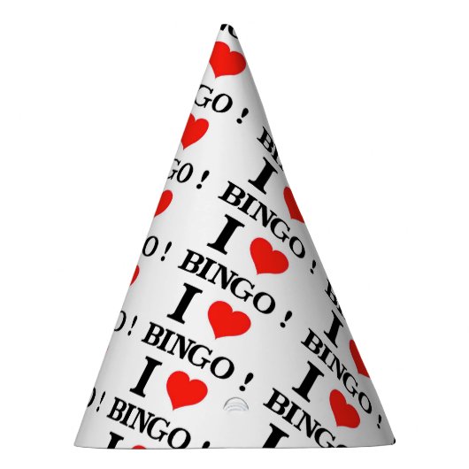 I Liebe Bingo Partyhütchen (Rechts)