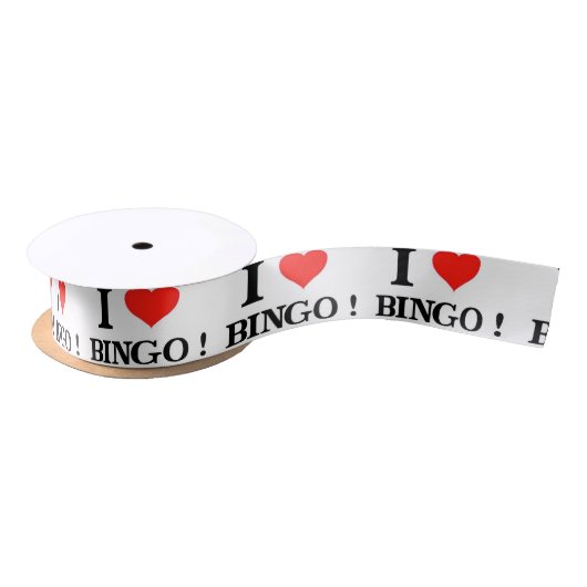 I_Liebe Bingo Satin Ribbon Satinband (Spule)