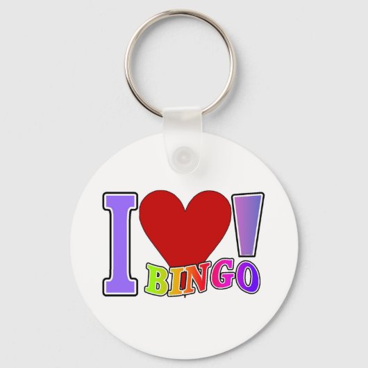 I Liebe Bingo Schlüsselanhänger (Vorderseite)