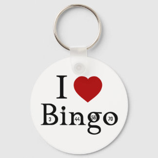 I Liebe Bingo Schlüsselanhänger