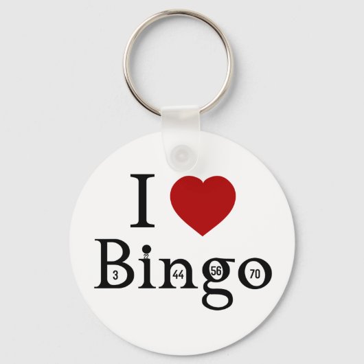 I Liebe Bingo Schlüsselanhänger (Vorderseite)