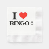 I Liebe Bingo Serviette (Vorderseite)