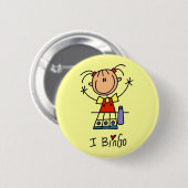 I Liebe-Bingo-T-Shirts und Geschenke Button (Vorne & Hinten)