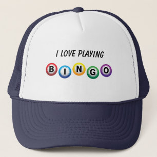 I Liebe Bingo Trucker Hat Truckerkappe