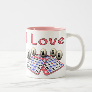 I Liebe-Bingo Zweifarbige Tasse