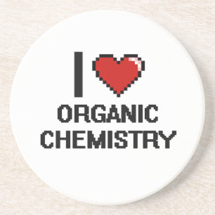 I Liebe-Bio Chemie-Digital-Entwurf Getränkeuntersetzer