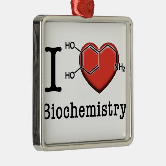 I Liebe-Biochemie Ornament Aus Metall (Rechts)