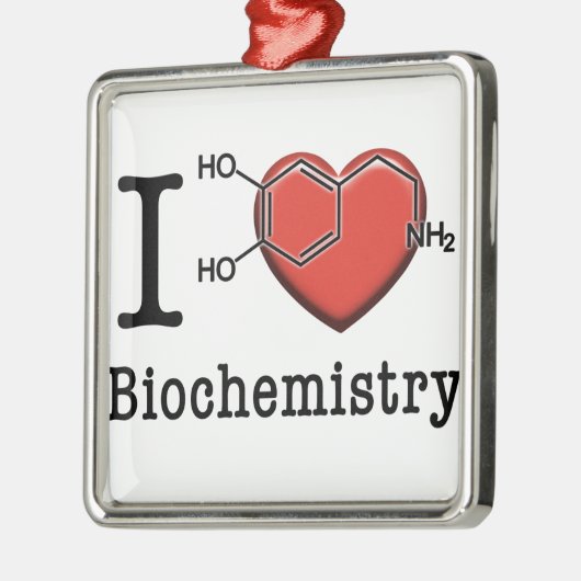 I Liebe-Biochemie Ornament Aus Metall (Links)