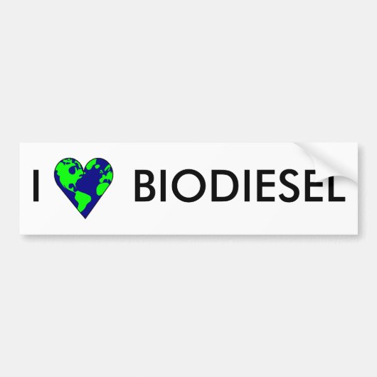 I LIEBE-BIODIESEL AUTOAUFKLEBER (Vorne)
