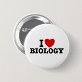 I Liebe Biologie Button (Vorne & Hinten)