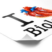 I Liebe Biologie Fotodruck (Ecke)