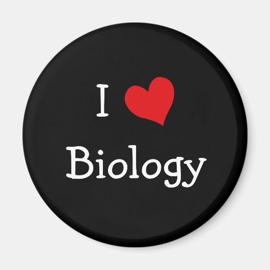 I Liebe Biologie Magnet (Vorne)