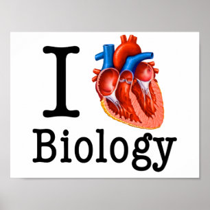 I Liebe Biologie Poster