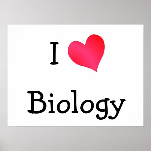 I Liebe Biologie Poster (Vorne)