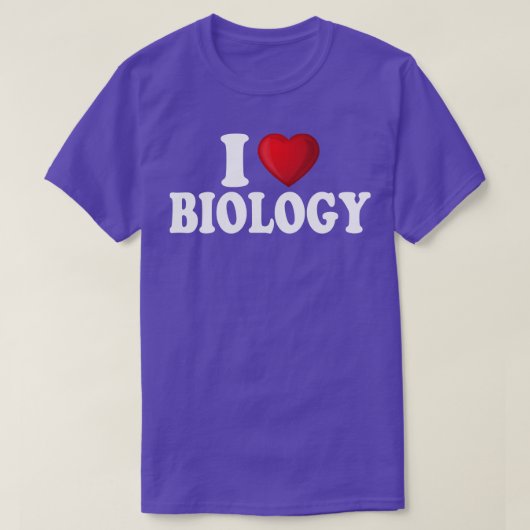 I Liebe Biologie T-Shirt (Design vorne)