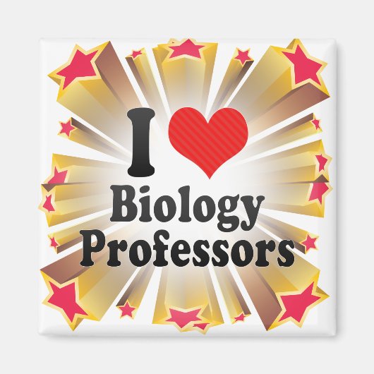 I Liebe Biologieprofessoren Magnet (Vorne)