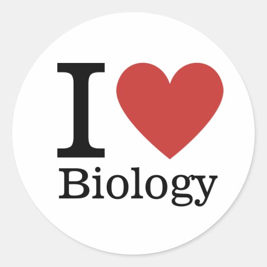 I ❤️ Liebe Biology STICKER (Vorderseite)