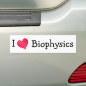 I Liebe Biophysik Autoaufkleber (Auf Auto)