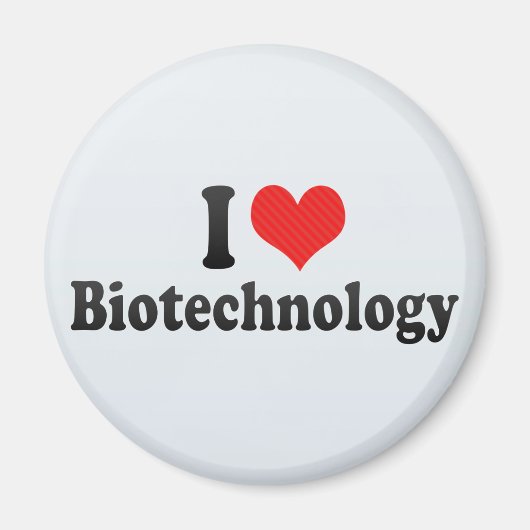 I Liebe Biotechnologie Magnet (Vorne)