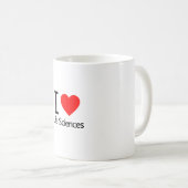 I Liebe Biowissenschaften Kaffeetasse (VorderseiteRechts)