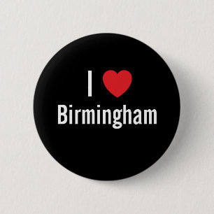 I Liebe Birmingham Button